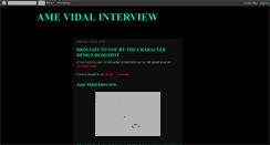 Desktop Screenshot of ame-vidal-interview.blogspot.com