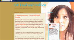 Desktop Screenshot of ocfoodandfashion.blogspot.com