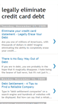 Mobile Screenshot of legallyeliminatecreditcarddebt.blogspot.com