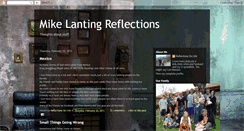 Desktop Screenshot of mikelantingreflections.blogspot.com