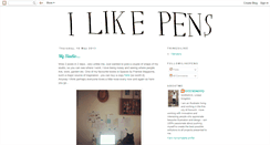 Desktop Screenshot of ilikepens.blogspot.com