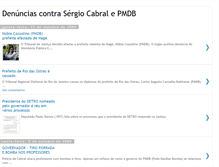 Tablet Screenshot of denunciascontrasergiocabral.blogspot.com