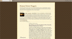 Desktop Screenshot of humannaturenuggets.blogspot.com