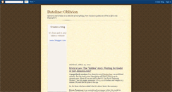 Desktop Screenshot of datelineoblivion.blogspot.com