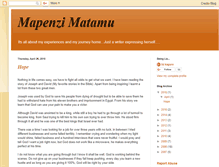 Tablet Screenshot of mapenzimatamu.blogspot.com