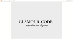 Desktop Screenshot of glamourcode.blogspot.com