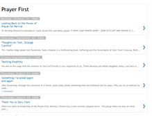 Tablet Screenshot of prayerfirst.blogspot.com