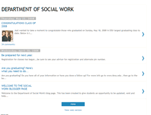 Tablet Screenshot of departmentofsocialwork.blogspot.com