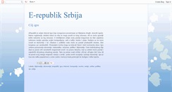 Desktop Screenshot of erepubliksrbija.blogspot.com