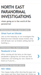 Mobile Screenshot of norteastparanormalinvestigations.blogspot.com
