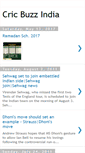 Mobile Screenshot of cricbuzzin.blogspot.com