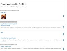Tablet Screenshot of forexautomaticprofits.blogspot.com