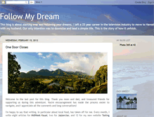 Tablet Screenshot of followmydream-aloha.blogspot.com