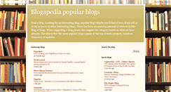 Desktop Screenshot of blogapedia.blogspot.com