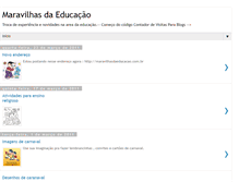 Tablet Screenshot of maravilhasdaeducacao.blogspot.com