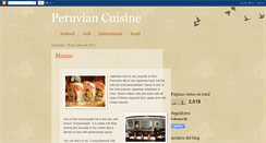 Desktop Screenshot of gourmetinperu.blogspot.com