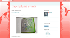 Desktop Screenshot of papelplumaytinta.blogspot.com