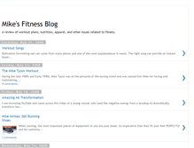 Tablet Screenshot of mikesfitness.blogspot.com