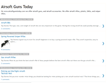 Tablet Screenshot of airsoftgunstoday.blogspot.com