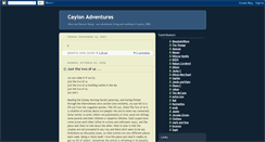 Desktop Screenshot of ceylonadventures.blogspot.com
