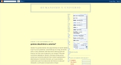 Desktop Screenshot of humanismoyuniverso.blogspot.com