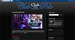 Desktop Screenshot of clubpoloallenpark.blogspot.com