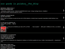 Tablet Screenshot of nosquedalapalabra-fer-blog.blogspot.com