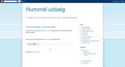 Desktop Screenshot of hummel-udsalg.blogspot.com