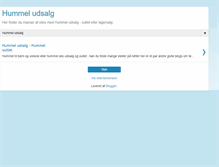 Tablet Screenshot of hummel-udsalg.blogspot.com