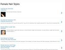 Tablet Screenshot of femalehairstylefashion.blogspot.com