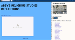 Desktop Screenshot of abbysreligioustudiesreflection.blogspot.com