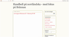 Desktop Screenshot of brannanhandboll.blogspot.com
