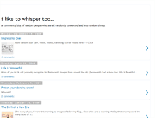 Tablet Screenshot of iliketowhispertoo.blogspot.com