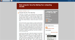 Desktop Screenshot of best-computer-security.blogspot.com