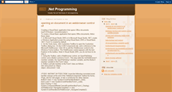 Desktop Screenshot of msdotnetprogramming.blogspot.com