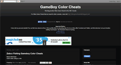 Desktop Screenshot of nintendo-gameboy-color-cheats.blogspot.com