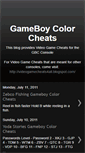 Mobile Screenshot of nintendo-gameboy-color-cheats.blogspot.com