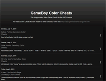 Tablet Screenshot of nintendo-gameboy-color-cheats.blogspot.com