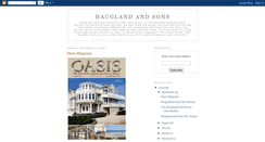 Desktop Screenshot of hauglandandsons.blogspot.com