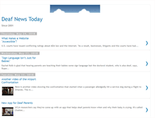 Tablet Screenshot of deafnewstoday.blogspot.com