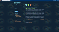 Desktop Screenshot of lauren-wordsleftunspoken.blogspot.com