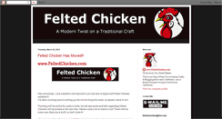 Desktop Screenshot of feltedchicken.blogspot.com