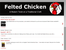 Tablet Screenshot of feltedchicken.blogspot.com
