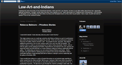 Desktop Screenshot of law-art-and-indians.blogspot.com