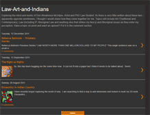 Tablet Screenshot of law-art-and-indians.blogspot.com