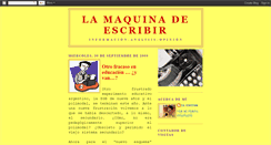 Desktop Screenshot of lamaquinadeescribir-info.blogspot.com