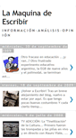 Mobile Screenshot of lamaquinadeescribir-info.blogspot.com