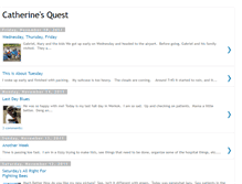 Tablet Screenshot of catherinesquest.blogspot.com
