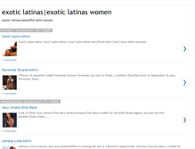 Tablet Screenshot of exotic-latinas.blogspot.com