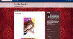 Desktop Screenshot of brookiepreston.blogspot.com